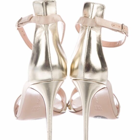 Gianavito Rossi Metallic Leather Sandals - Picture 4 of 5